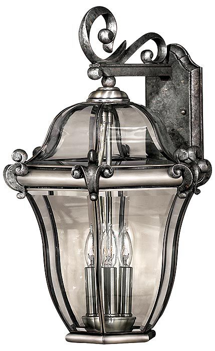Pewter Olde Iron Collection 21 1/2" High Outdoor Wall Light