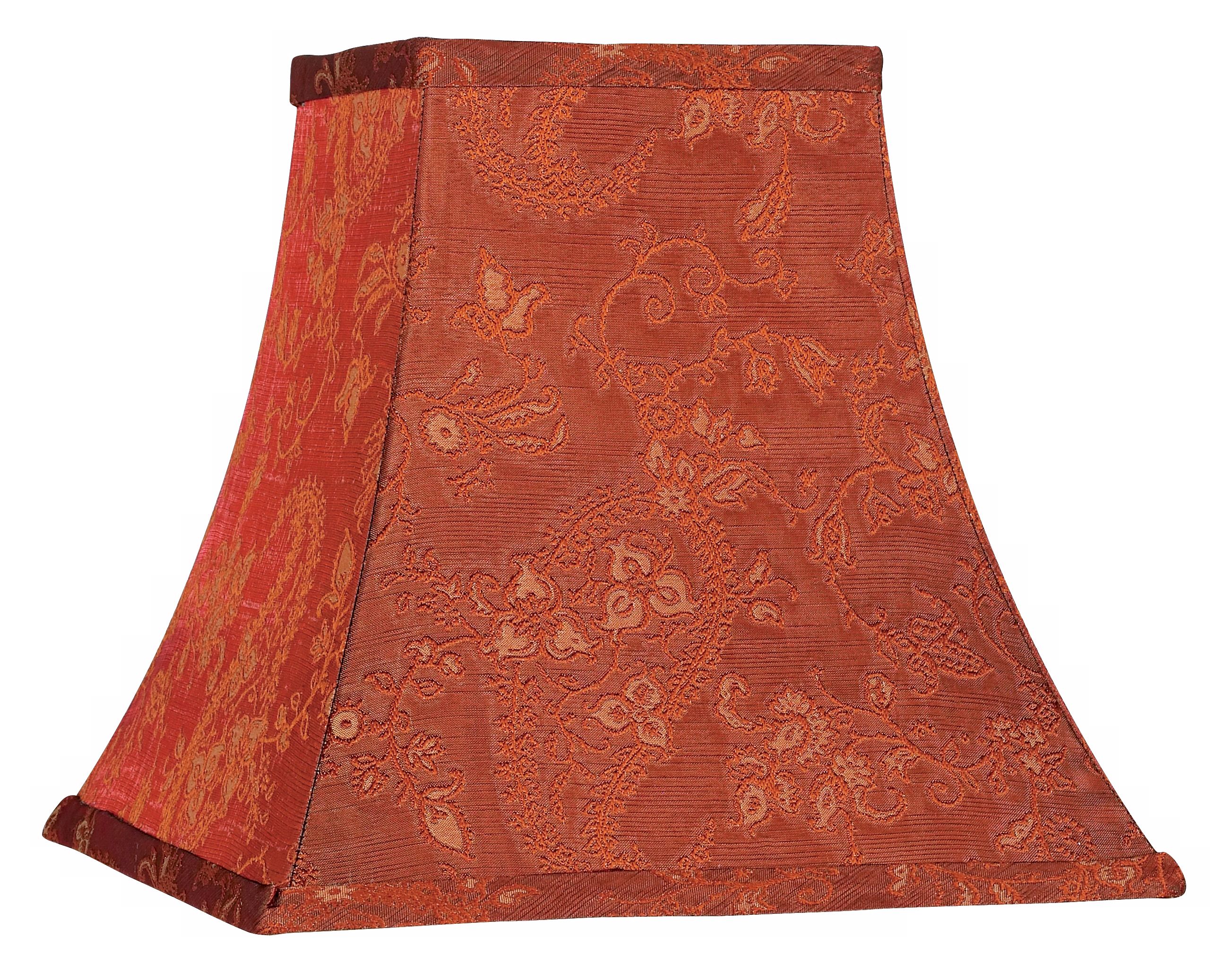 Tuscany Rust Square Bell Shade 5.25x10x9 (Spider)