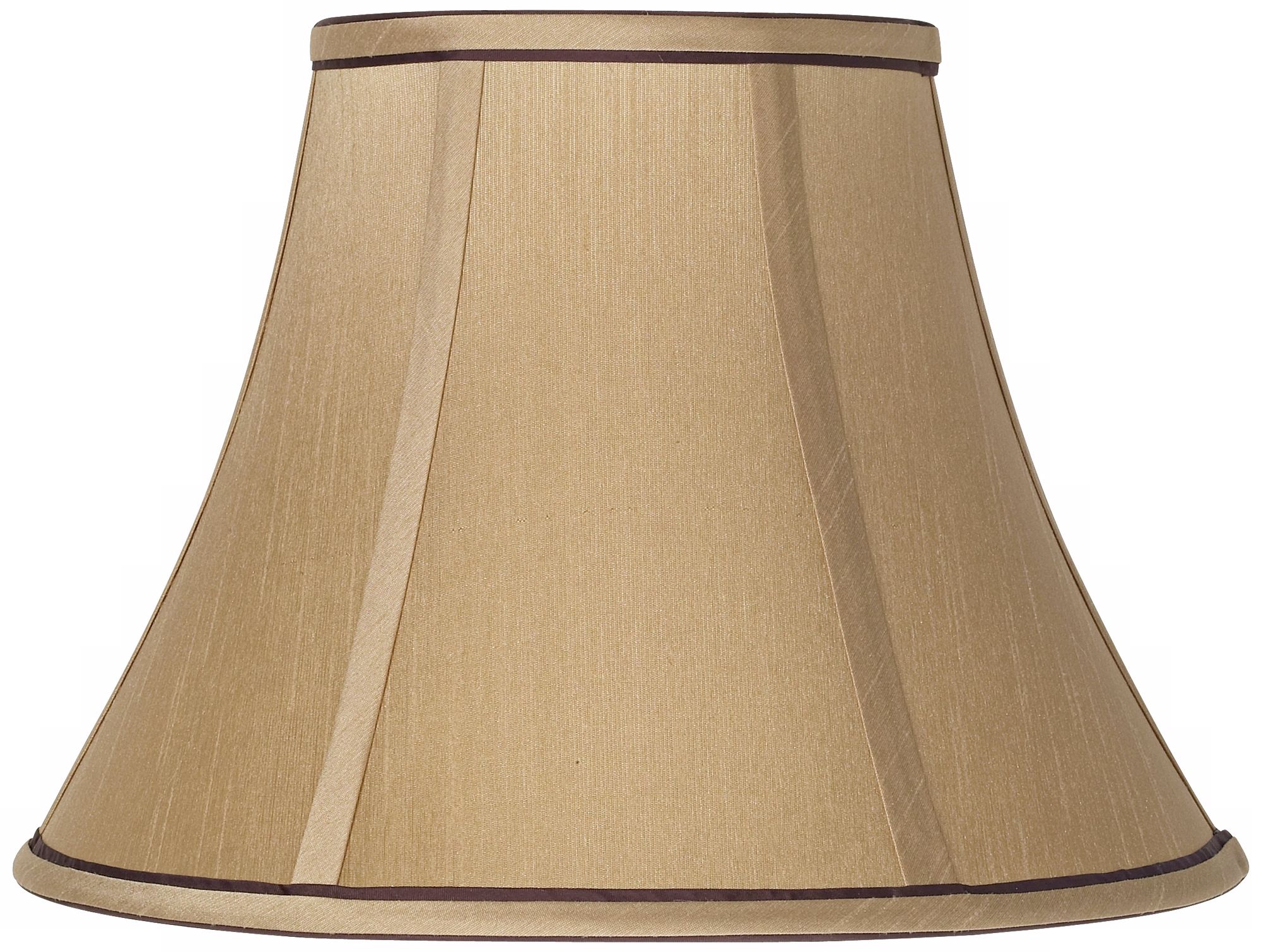 Springcrest™ Tan and Brown Trim Bell Shade 6x12x9 (Spider)