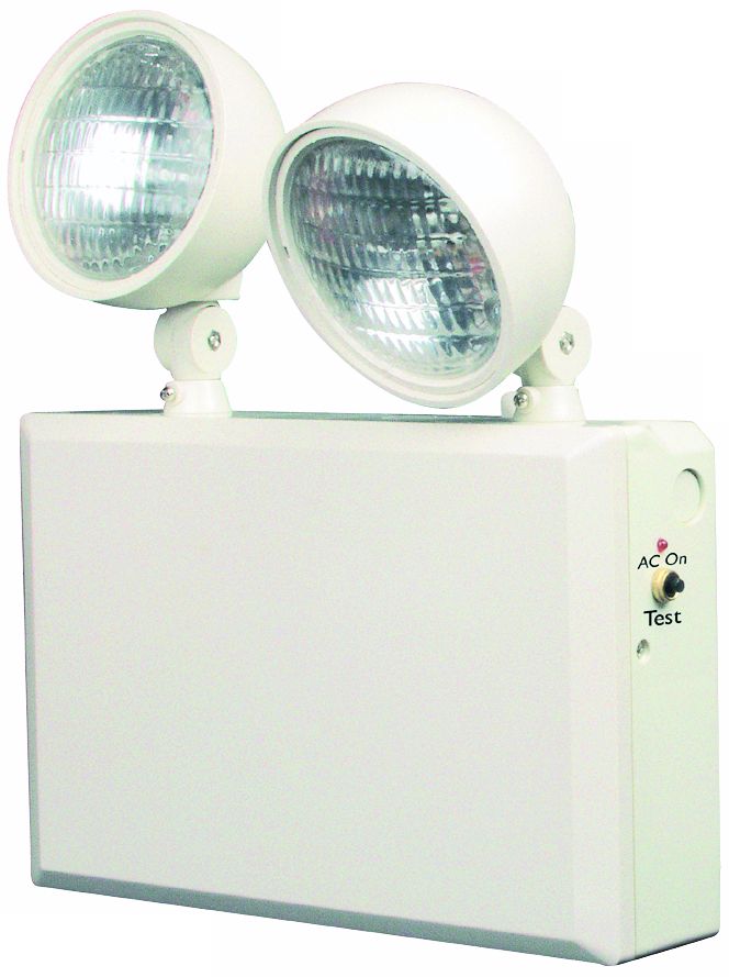 White 2-Head 6V 50W Emergency Light
