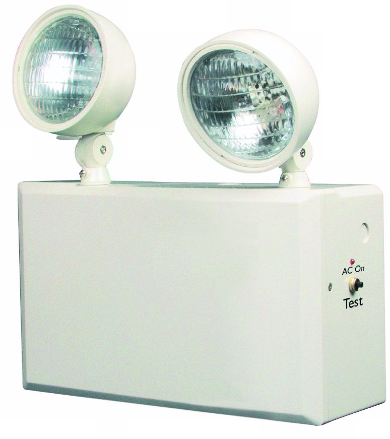 White 2-Head 6V 100W Emergency Light