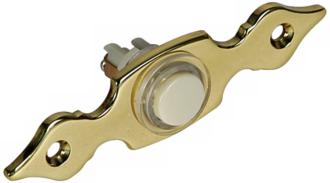 Polished Solid Brass Lighted Doorbell Button 43371