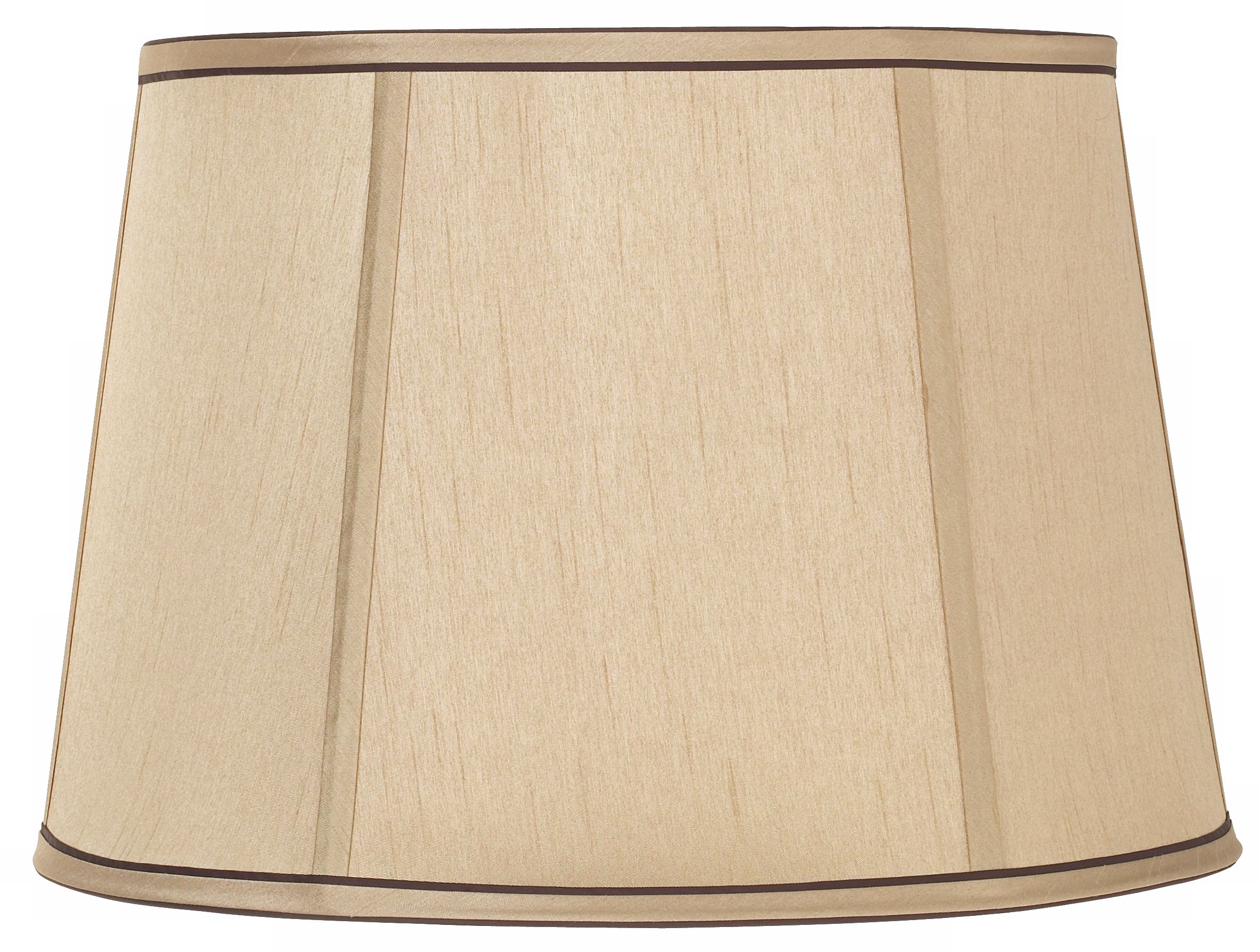 Springcrest8482 Tan and Brown Drum Shade 13x16x11 Spider 43741