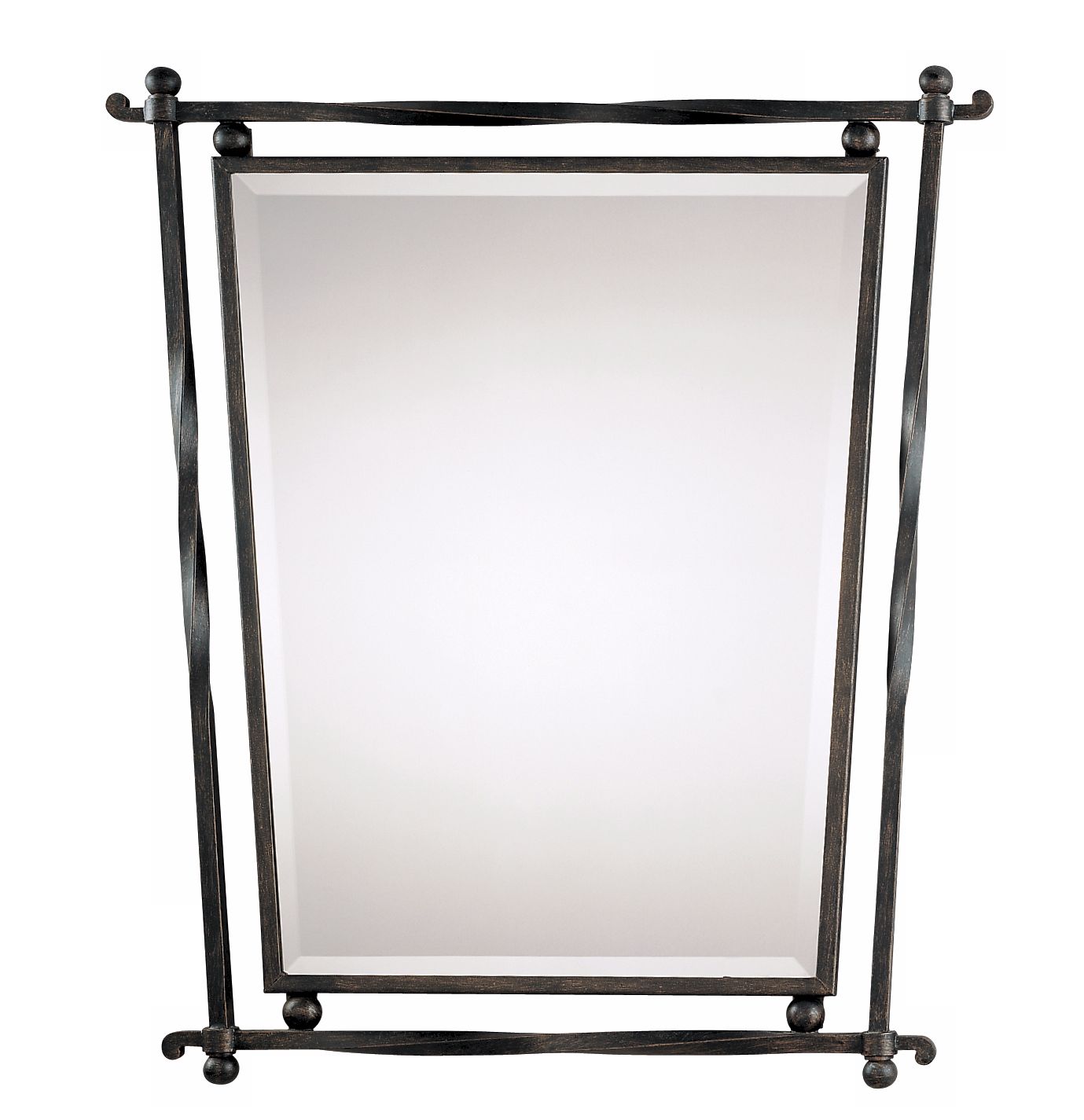 Quoizel Kendall Collection Wrought Iron 32" High Wall Mirror