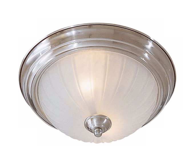 Melon 13" Wide Nickel ENERGY STAR® Ceiling Light Fixture
