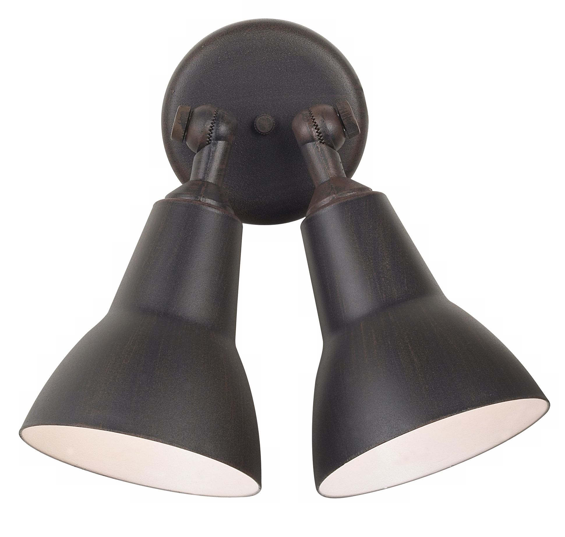 Rust Finish 11" Wide Double Outdoor Floodlight