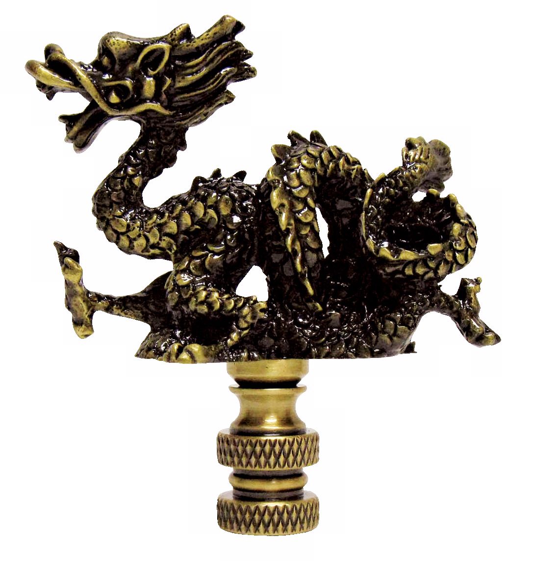 Dragon Antique Metal Finial