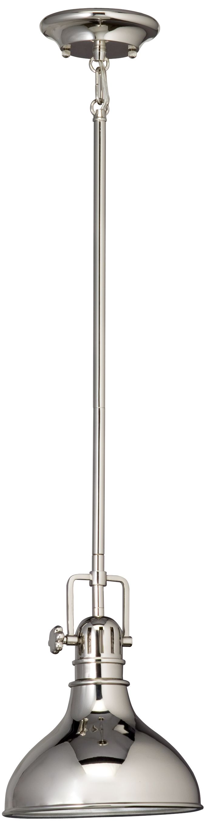 Polished Nickel Hybrid Mini Pendant