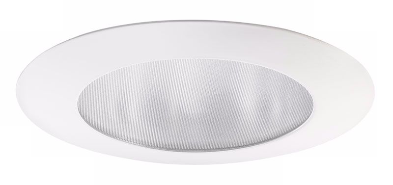 Juno 5" Flat Glass Shower White Trim