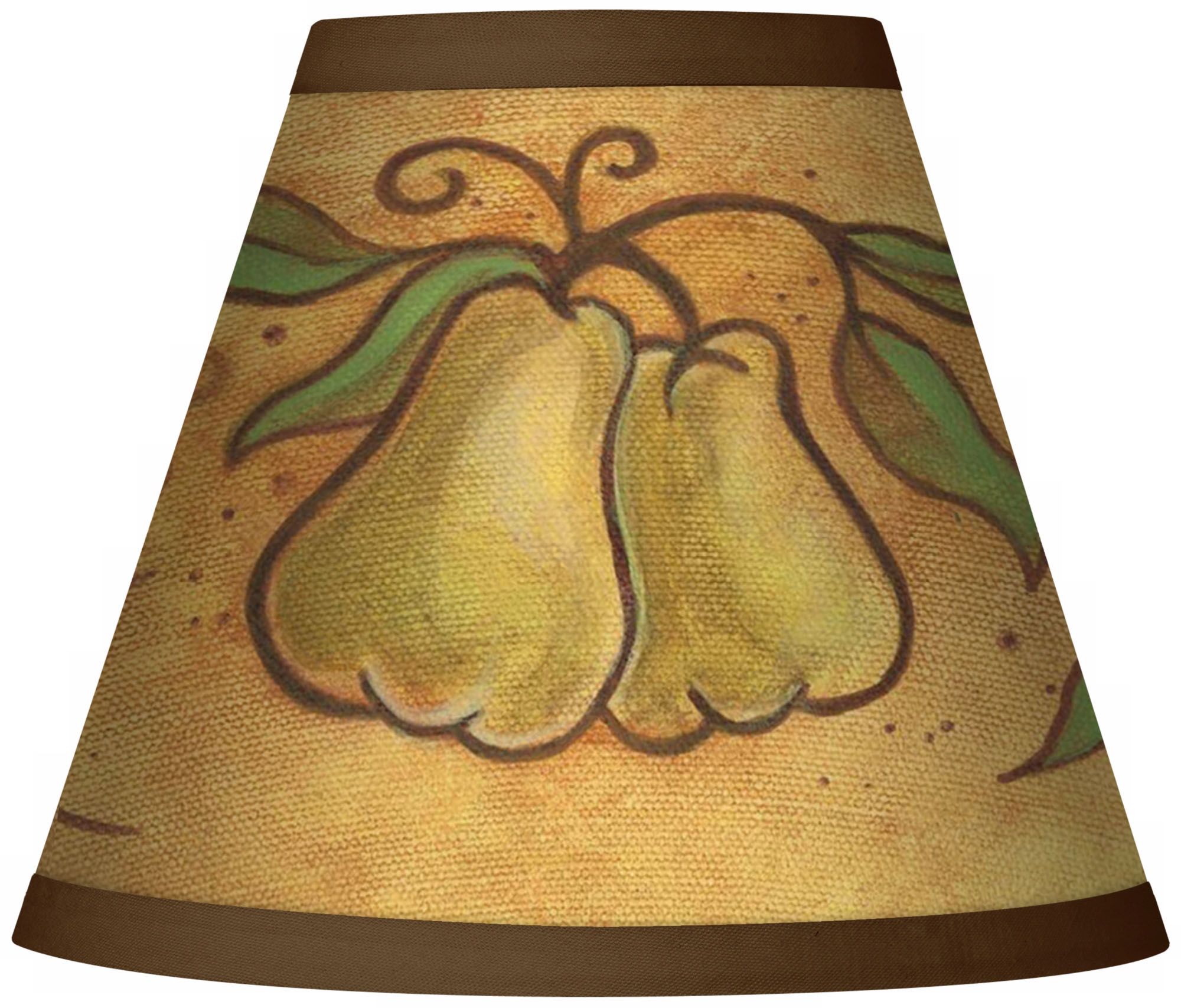 Tuscan Pear Giclee Set of Four Shades 3x6x5 (Clip-On)