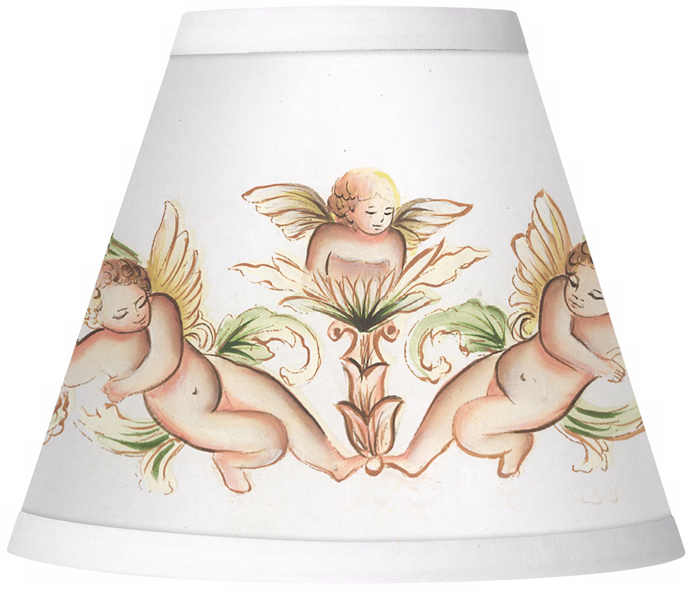 Cherub White Giclee Set of Four Shades 3x6x5 (Clip-On)