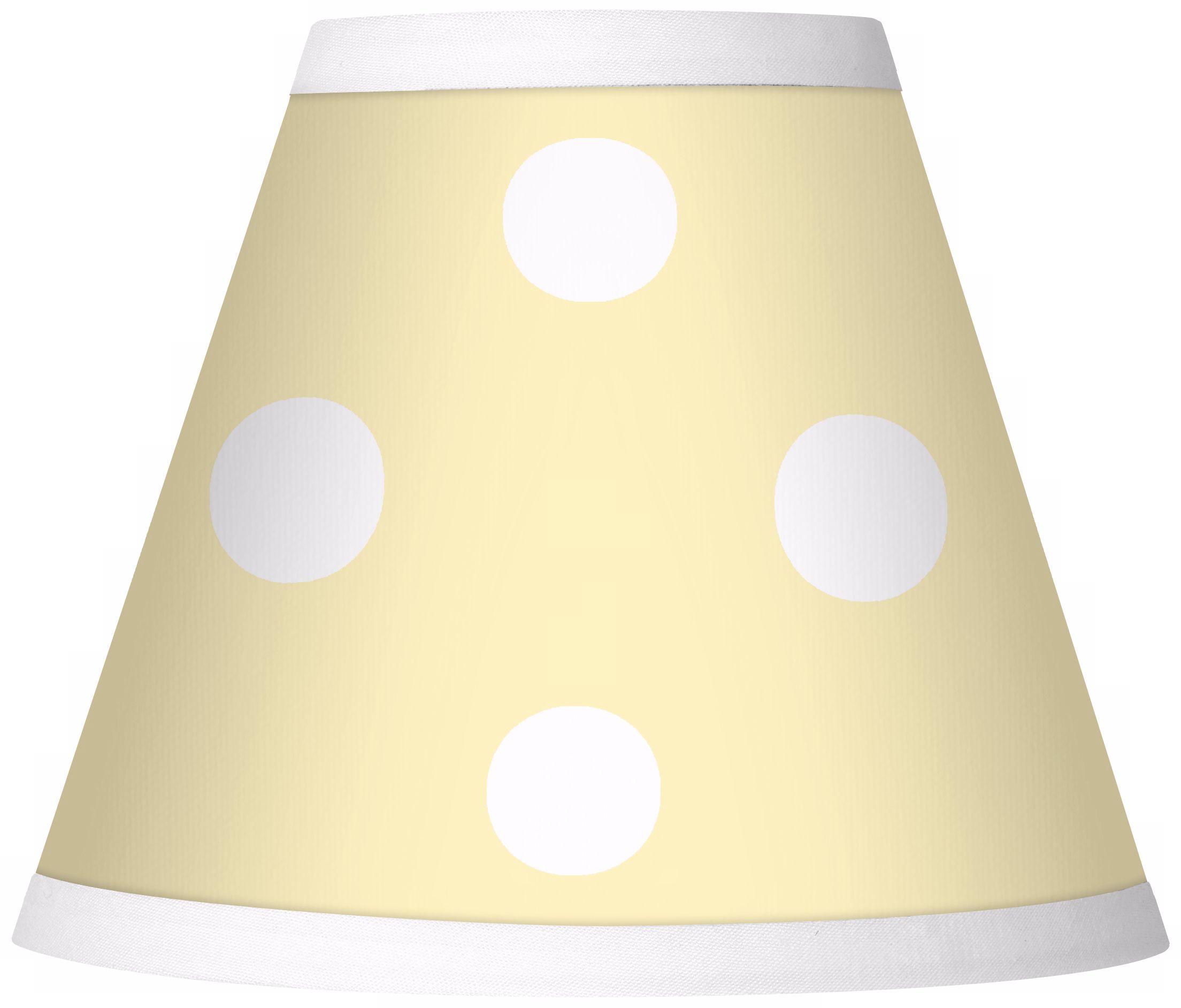 Polka Dot Yellow Giclee Set of Four Shades 3x6x5 (Clip-On)