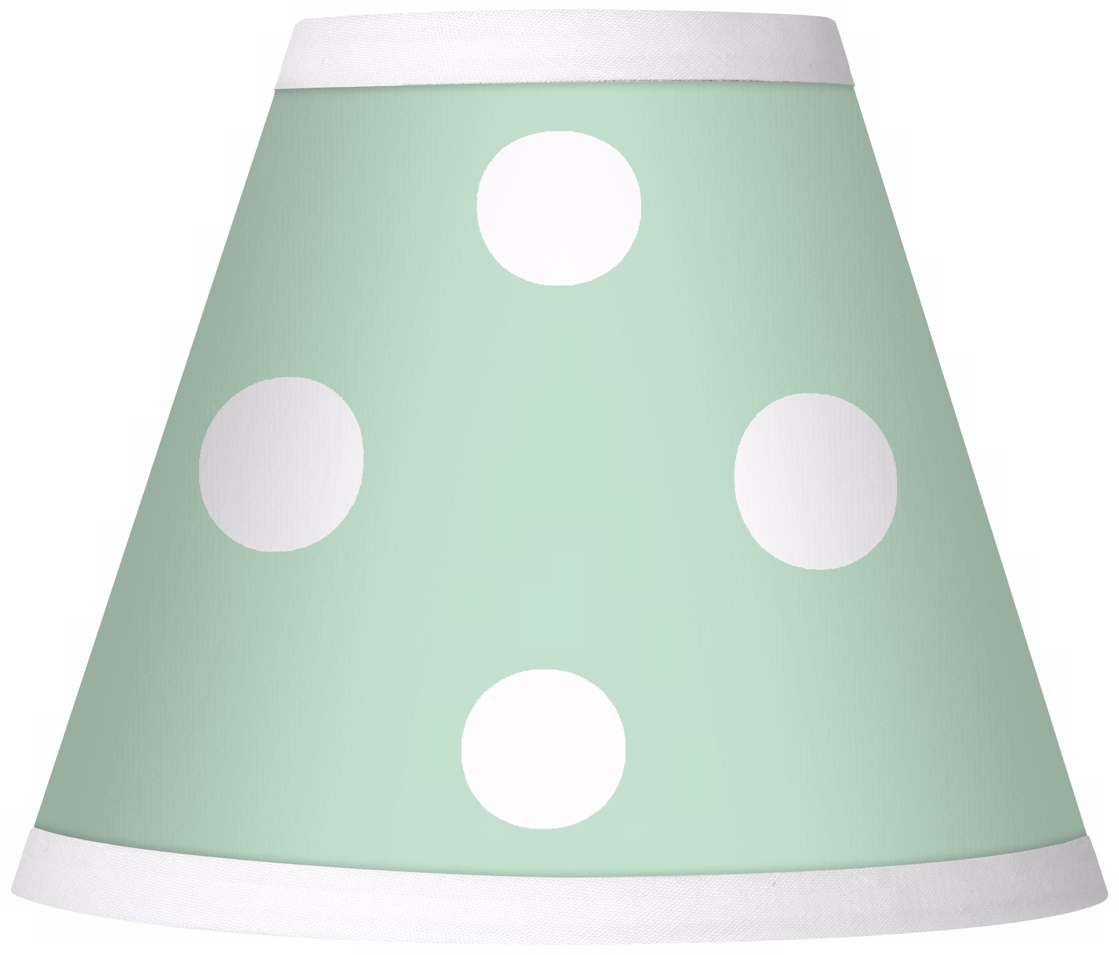 Polka Dot Green Giclee Set of Four Shades 3x6x5 (Clip-On)