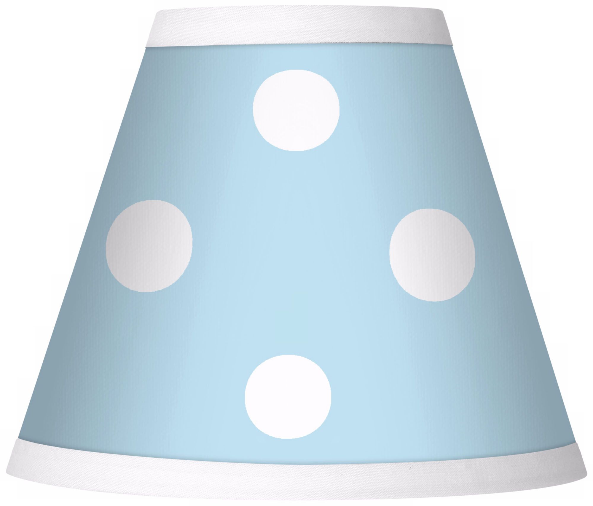 Polka Dot Blue Giclee Set of Four Shades 3x6x5 (Clip-On)