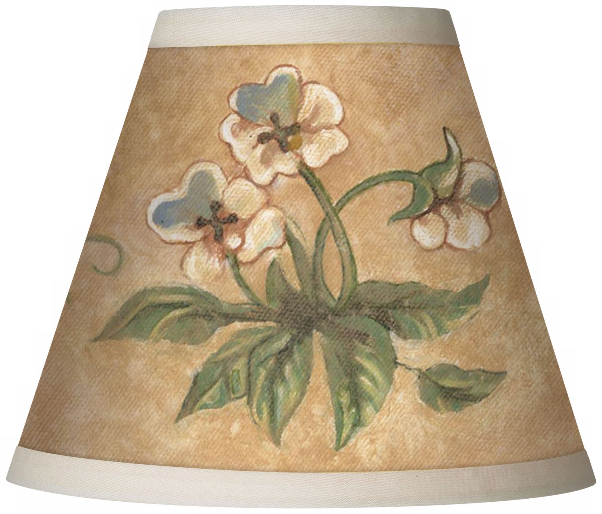 Flower Vine Giclee Set of Four Shades 3x6x5 (Clip-On)