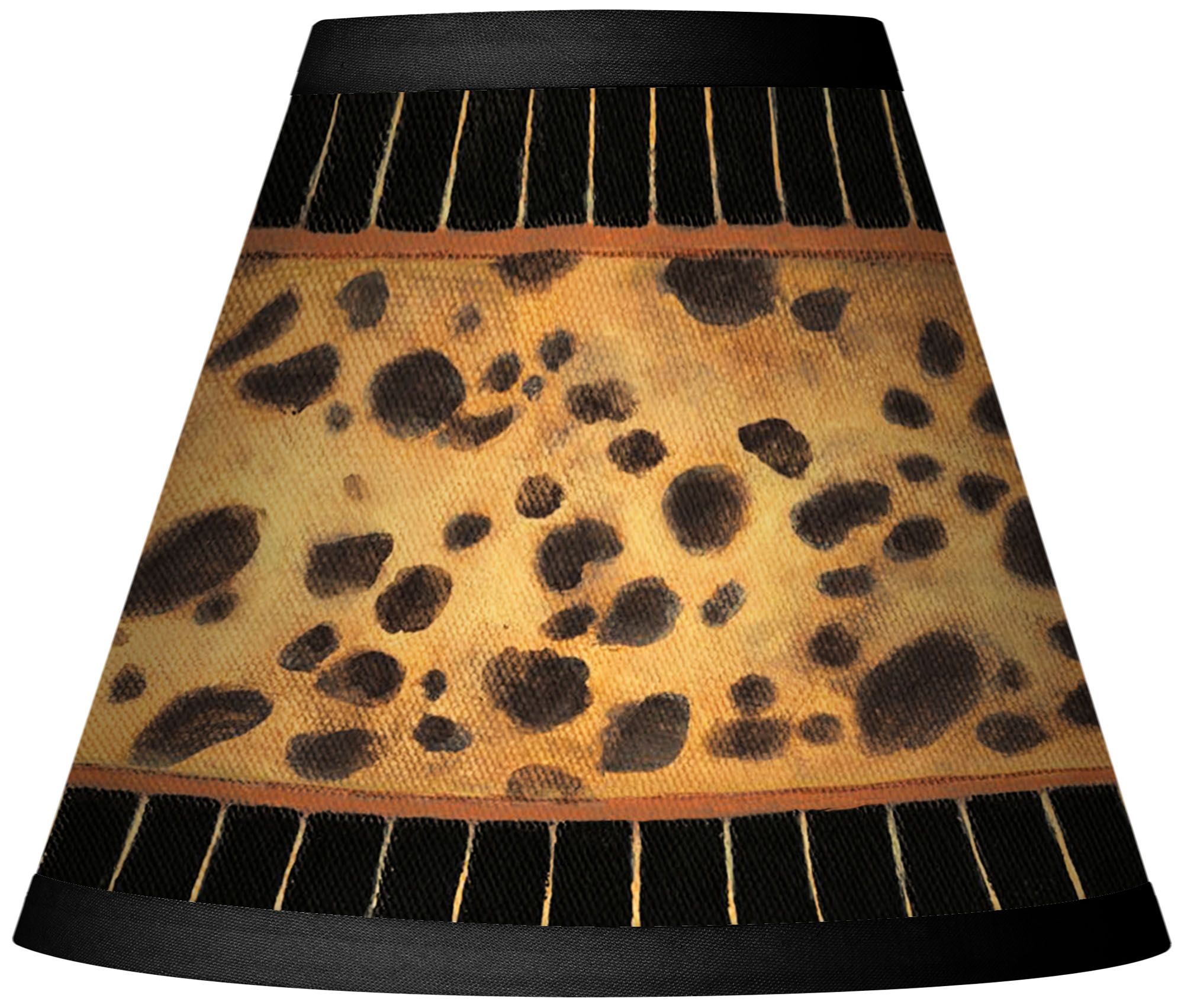 Leopard Spots Giclee Set of Four Shades 3x6x5 (Clip-On)