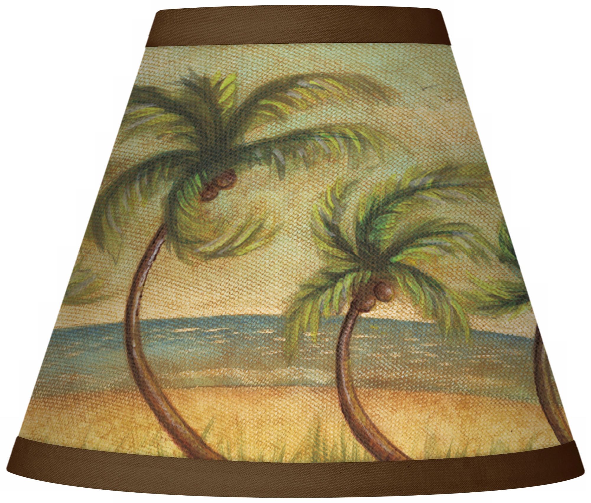 Dancing Palms Giclee Set of Four Shades 3x6x5 (Clip-On)