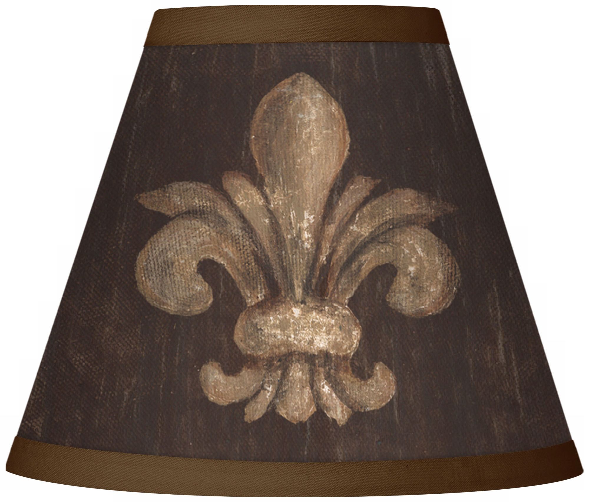 Fleur-de-Lis Giclee Clip-On Set of Four Shades 3x6x5