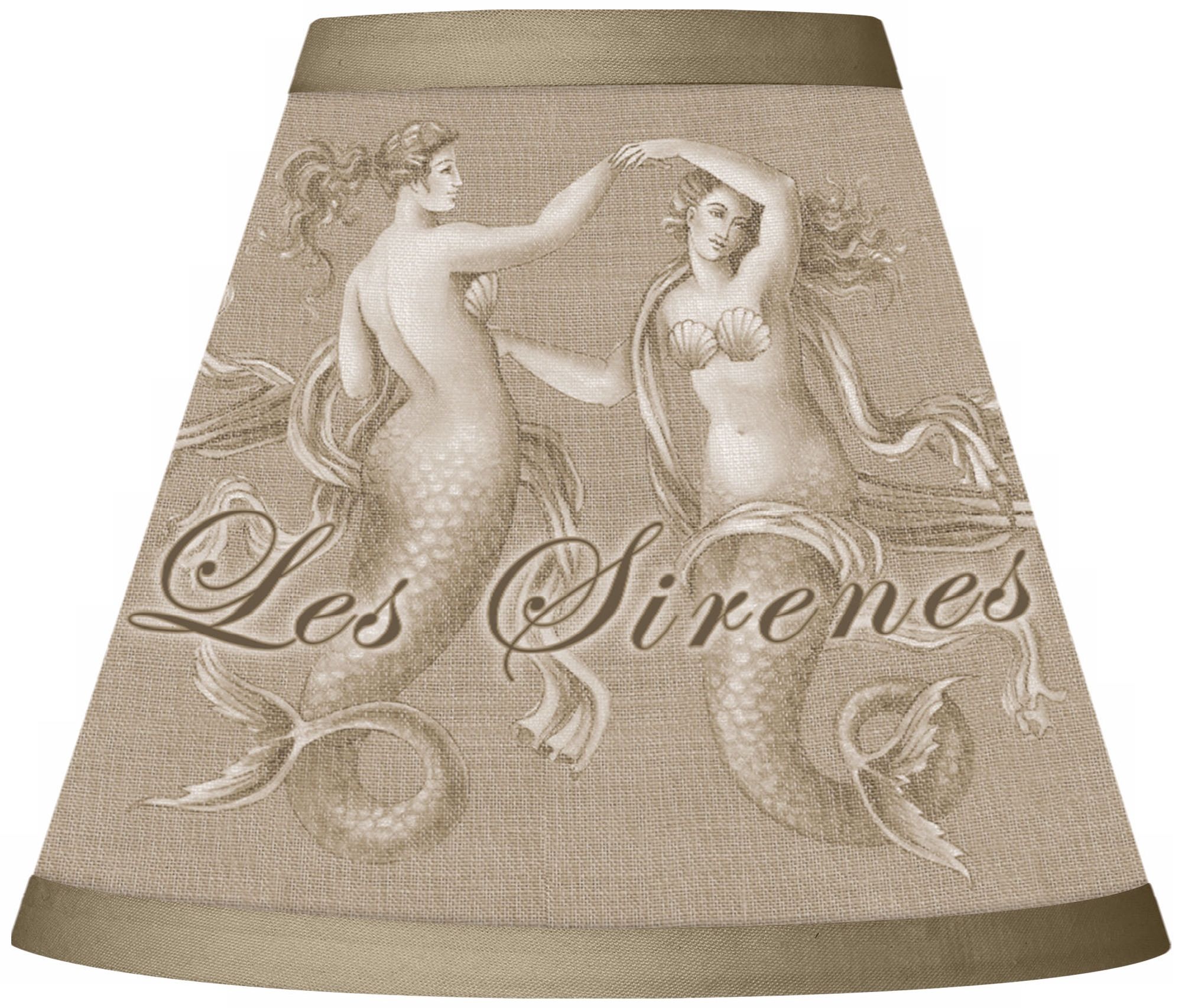 Les Sirenes Natural Giclee Clip-On Set of Four Shades 3x6x5