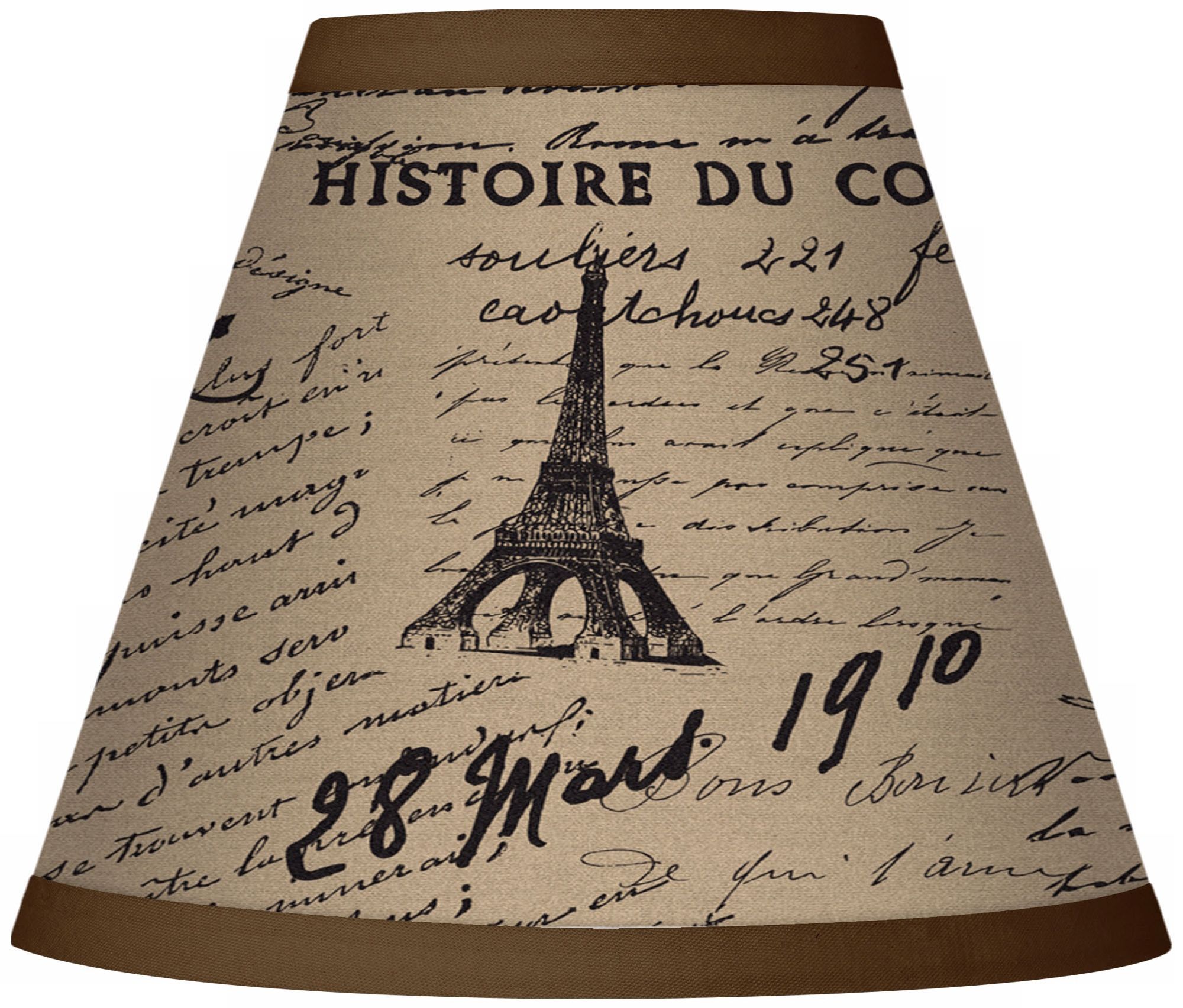 Letters to Paris Giclee Set of Four Shades 3x6x5 (Clip-On)