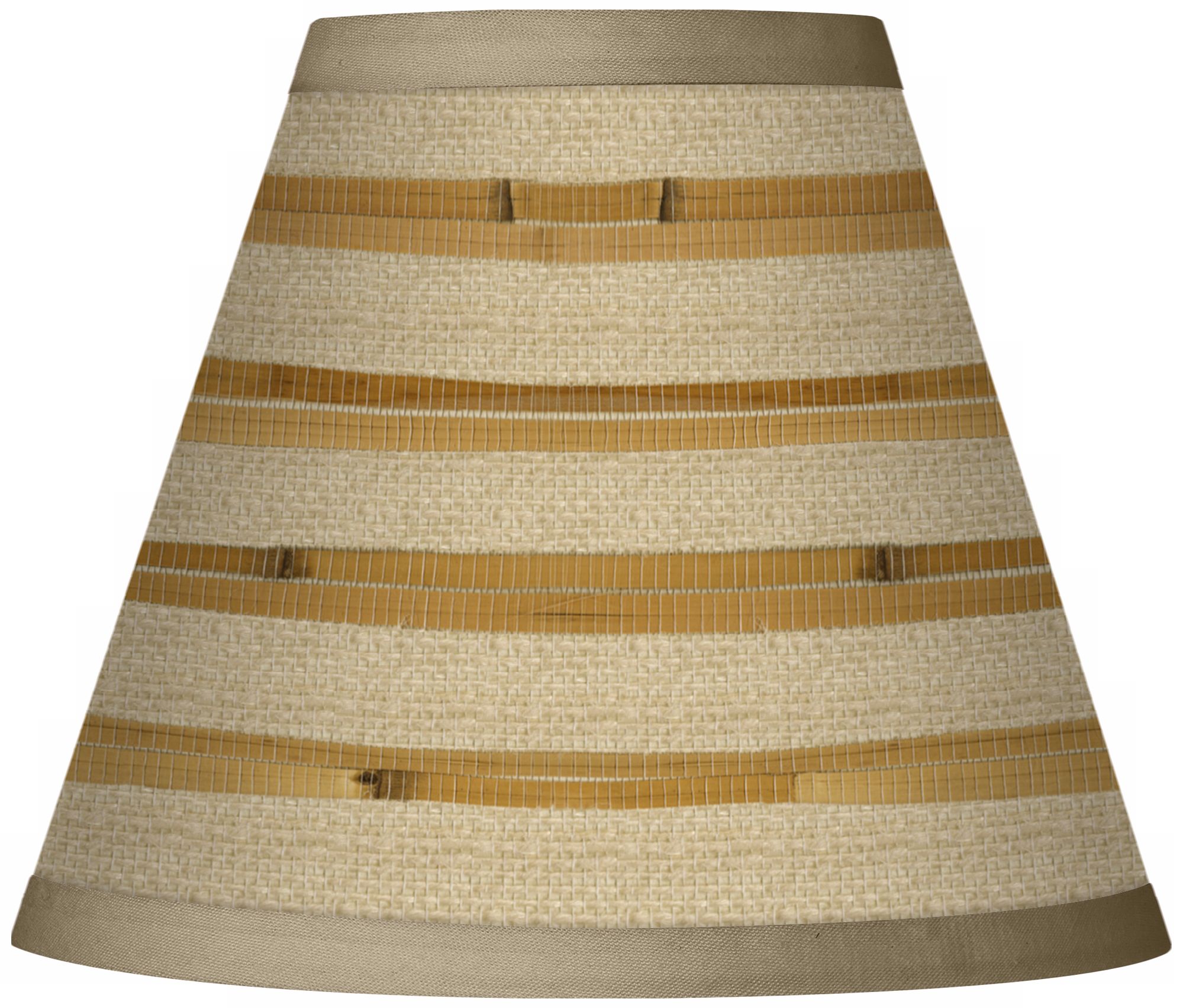 Bamboo Wrap Set of Four Giclee Clip-On Shades 3x6x5