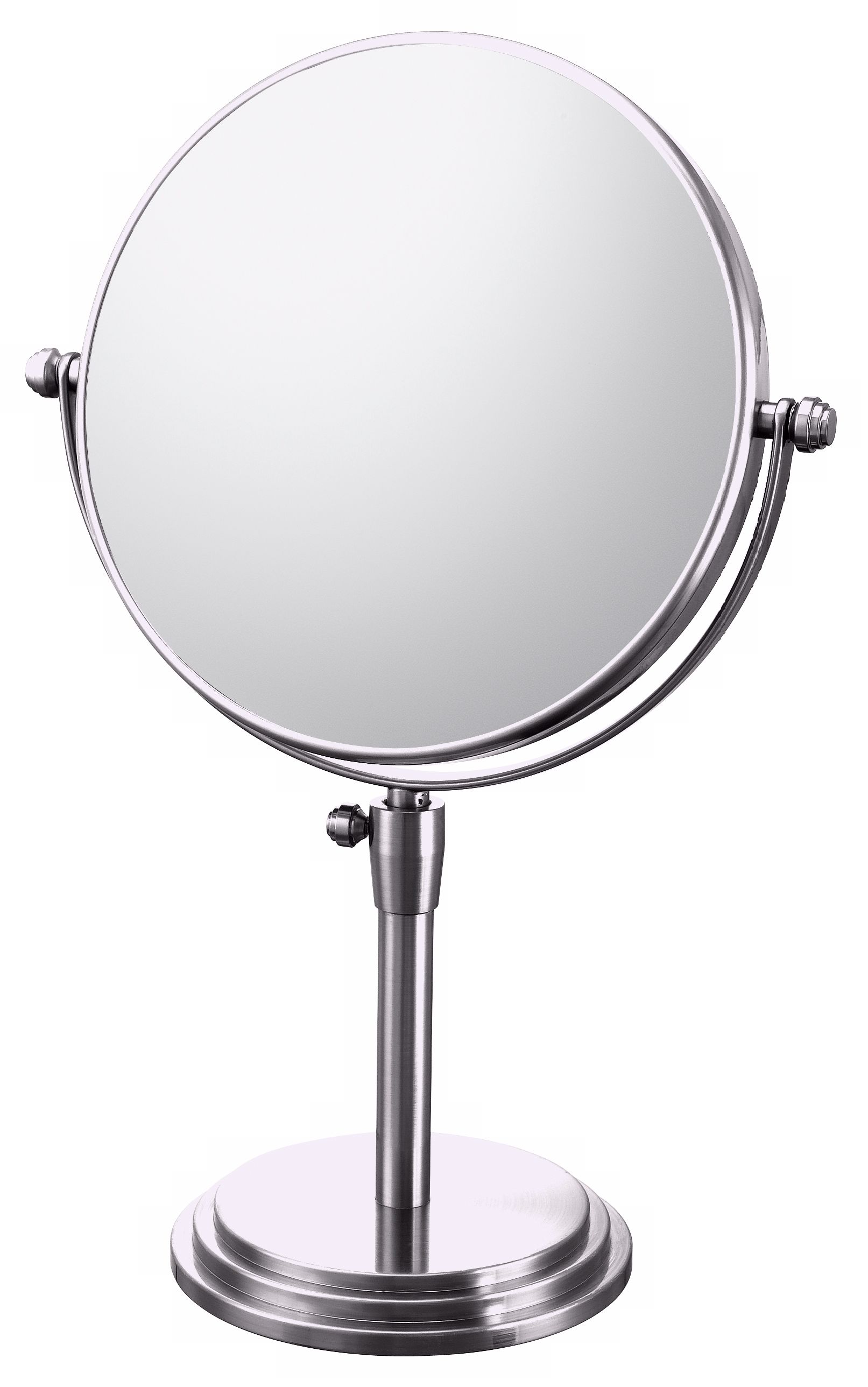 Chrome Adjustable Vanity 7 3/4" Wide Stand Mirror