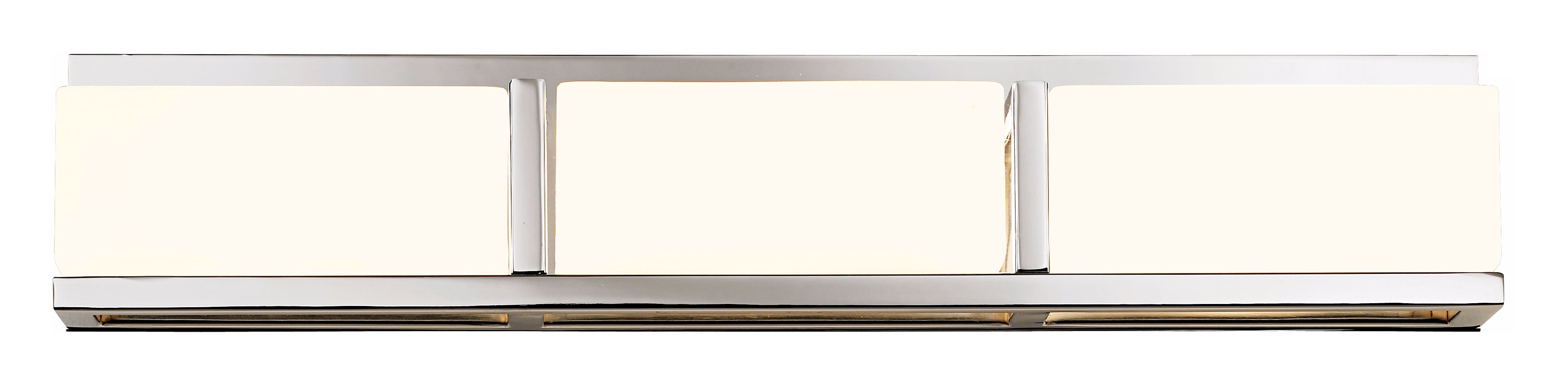 Possini Euro Rectangle Opal Glass 24" Wide Bathroom Light