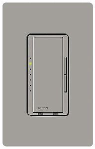 Lutron Maestro 600W Preset Single Pole Gray Dimmer