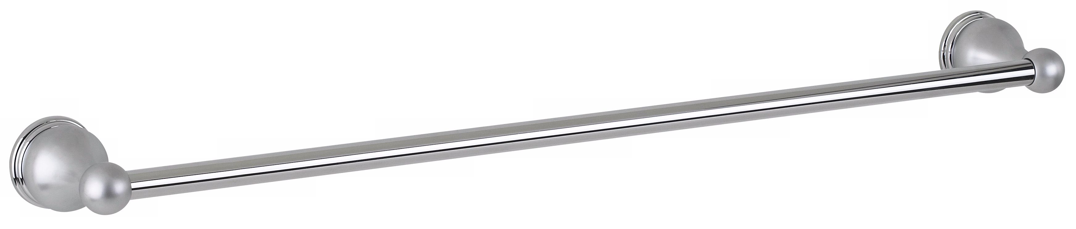 Brushed Steel 24" Wide Bathroom Towel  Bar