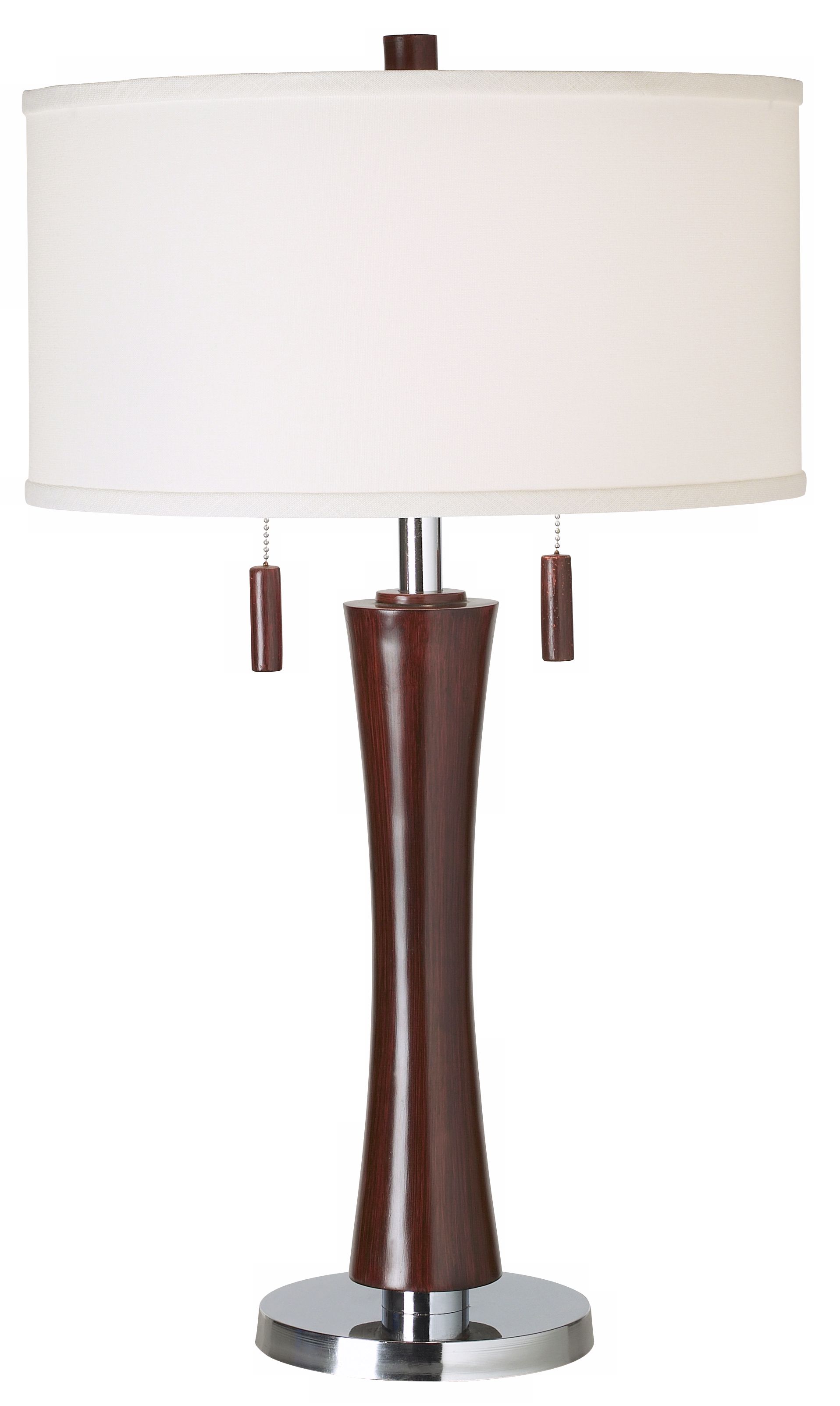 Dark Walnut Tapered Table Lamp
