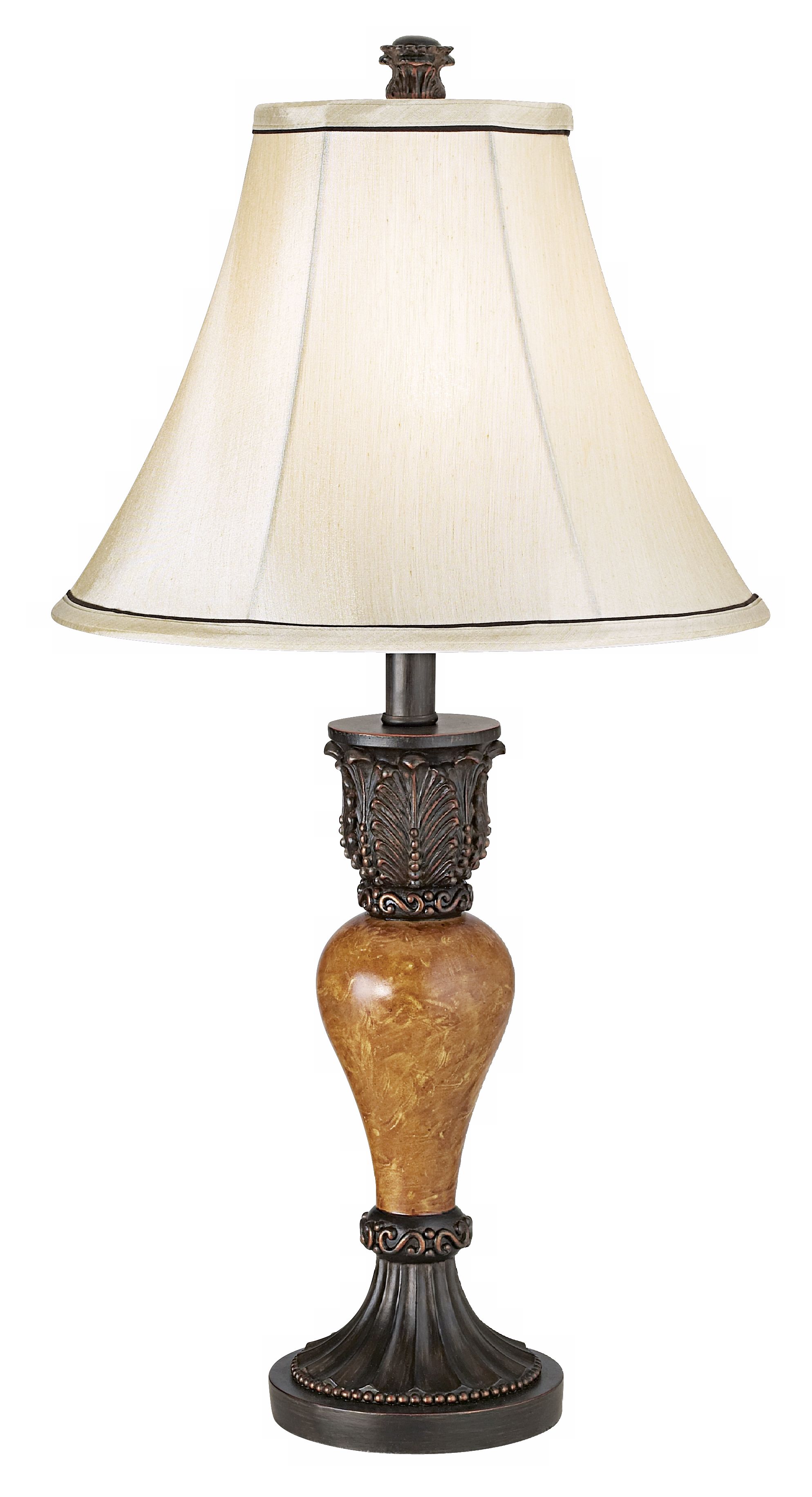 Mottled Antique Bronze Finish Tall Urn Table Lamp