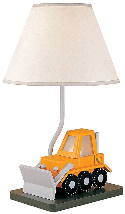 Bulldozer Child's Table Lamp