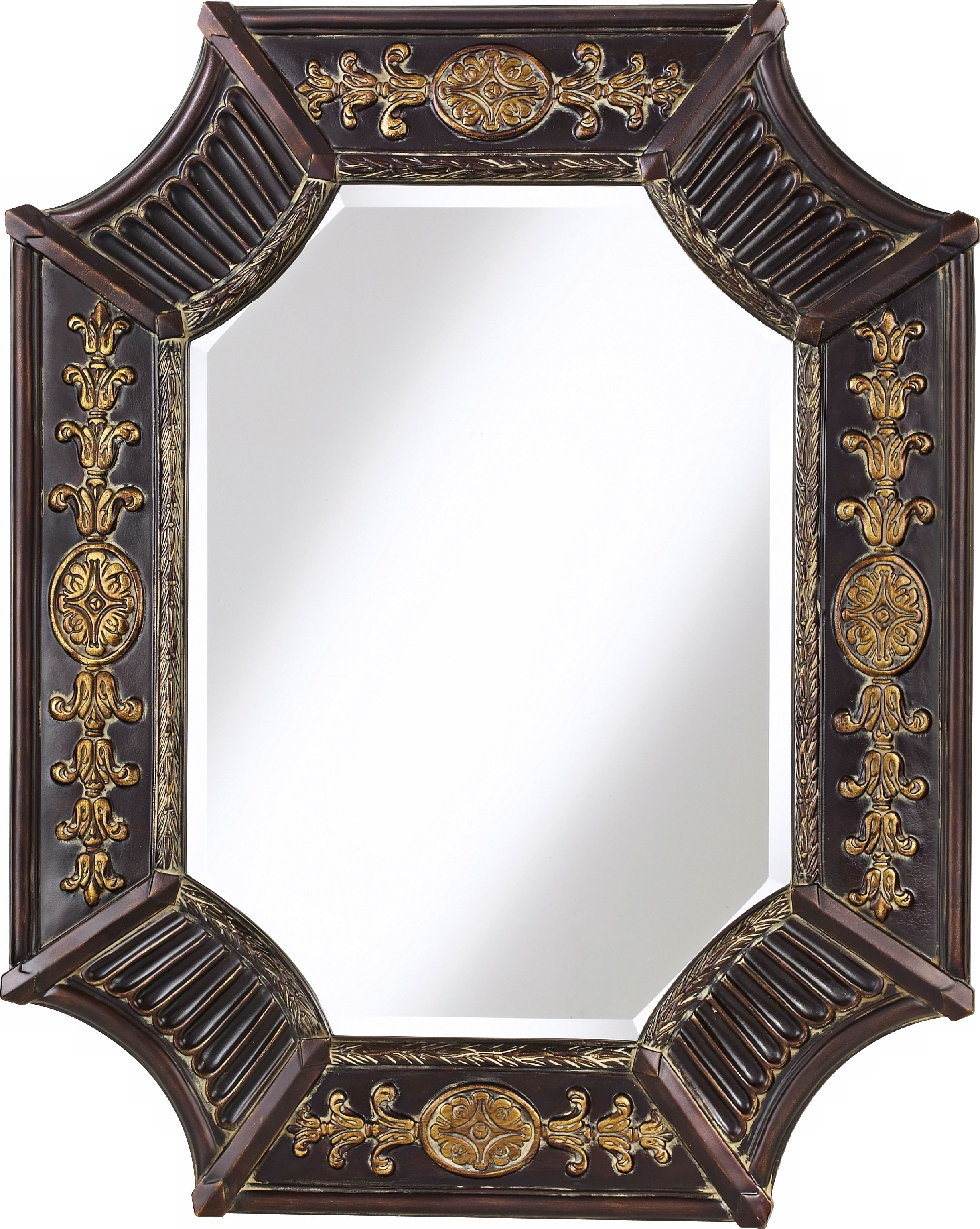 Antique French Brown Mirror