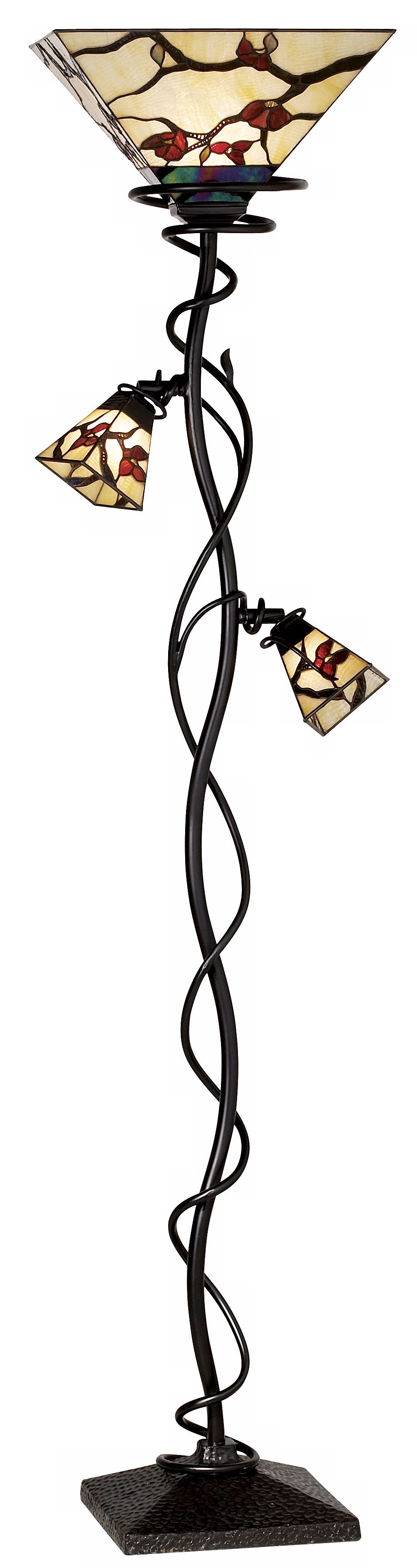 Robert Louis Tiffany® Iron Tree Torchiere-Style Floor Lamp