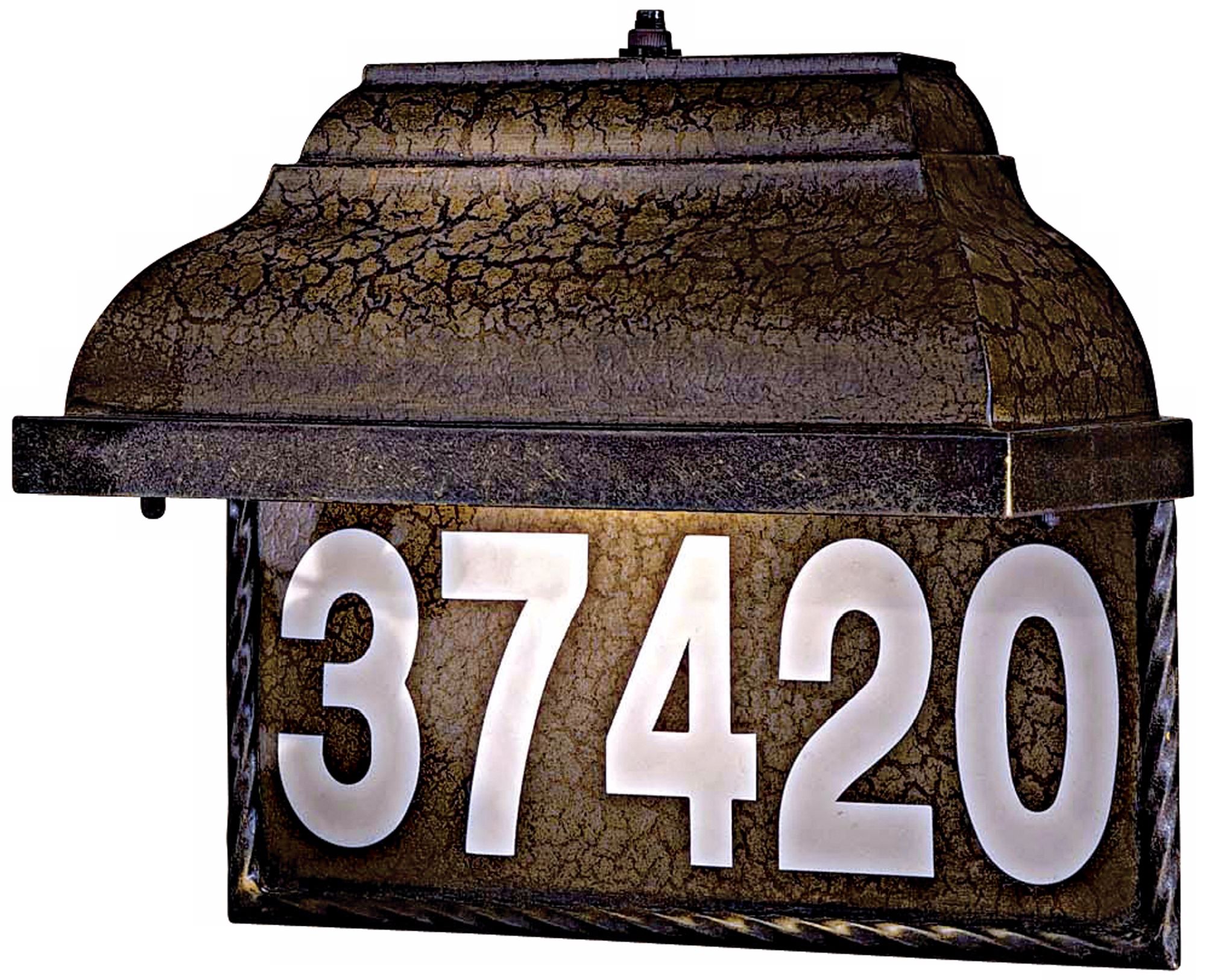 Prussian Gold ENERGY STAR Dark Sky Lighted Address Plate