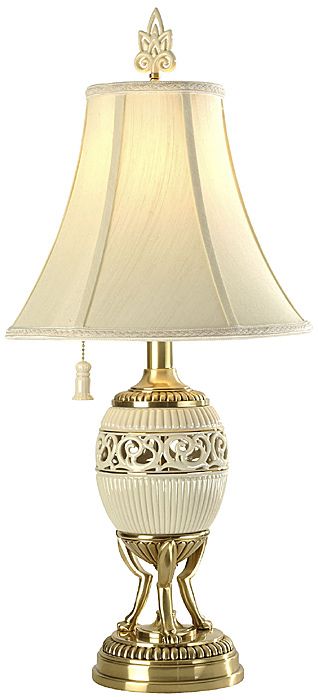 Lenox Tracery Collection Ivory China Table Lamp