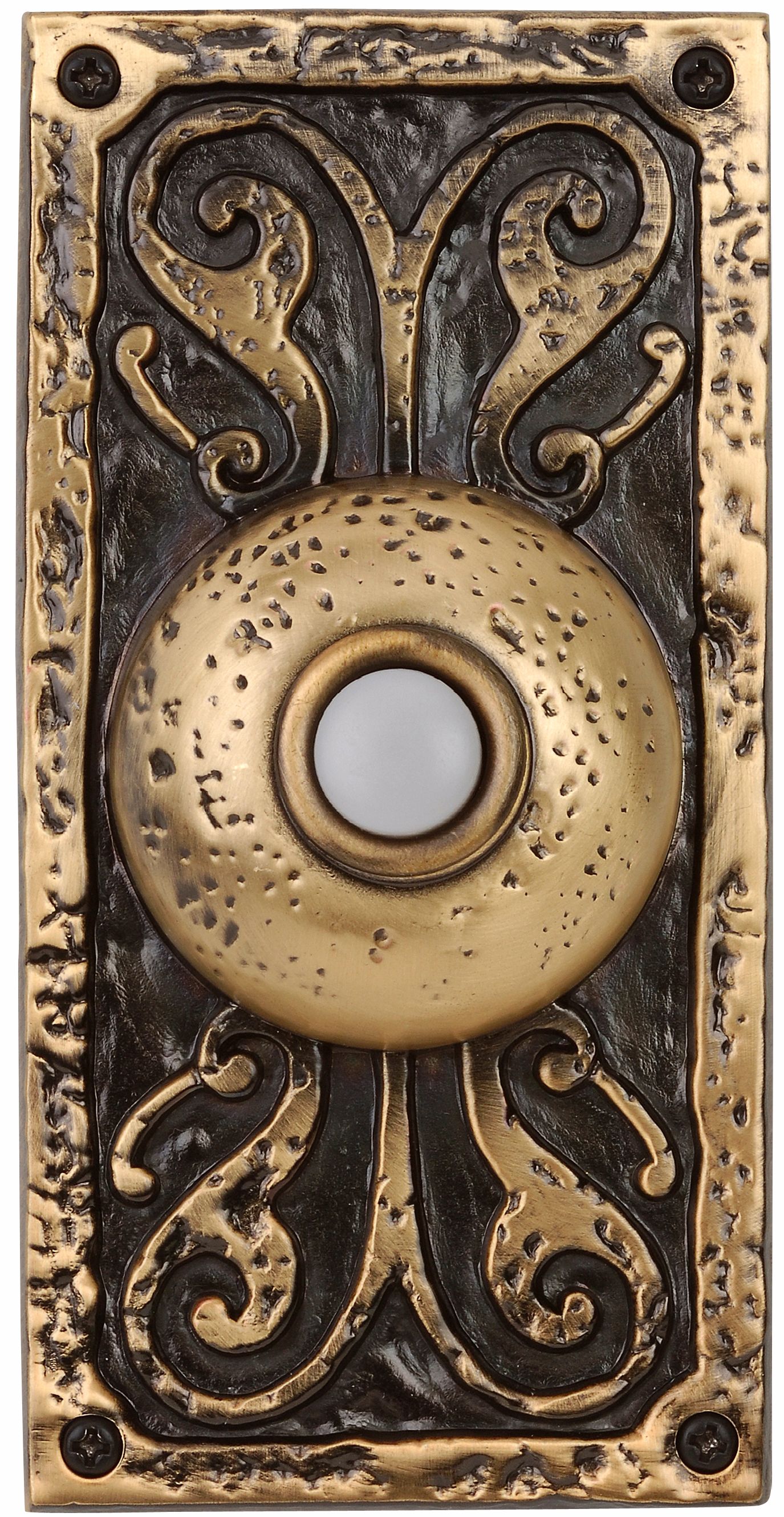 Burnished Brass Doorbell  Button