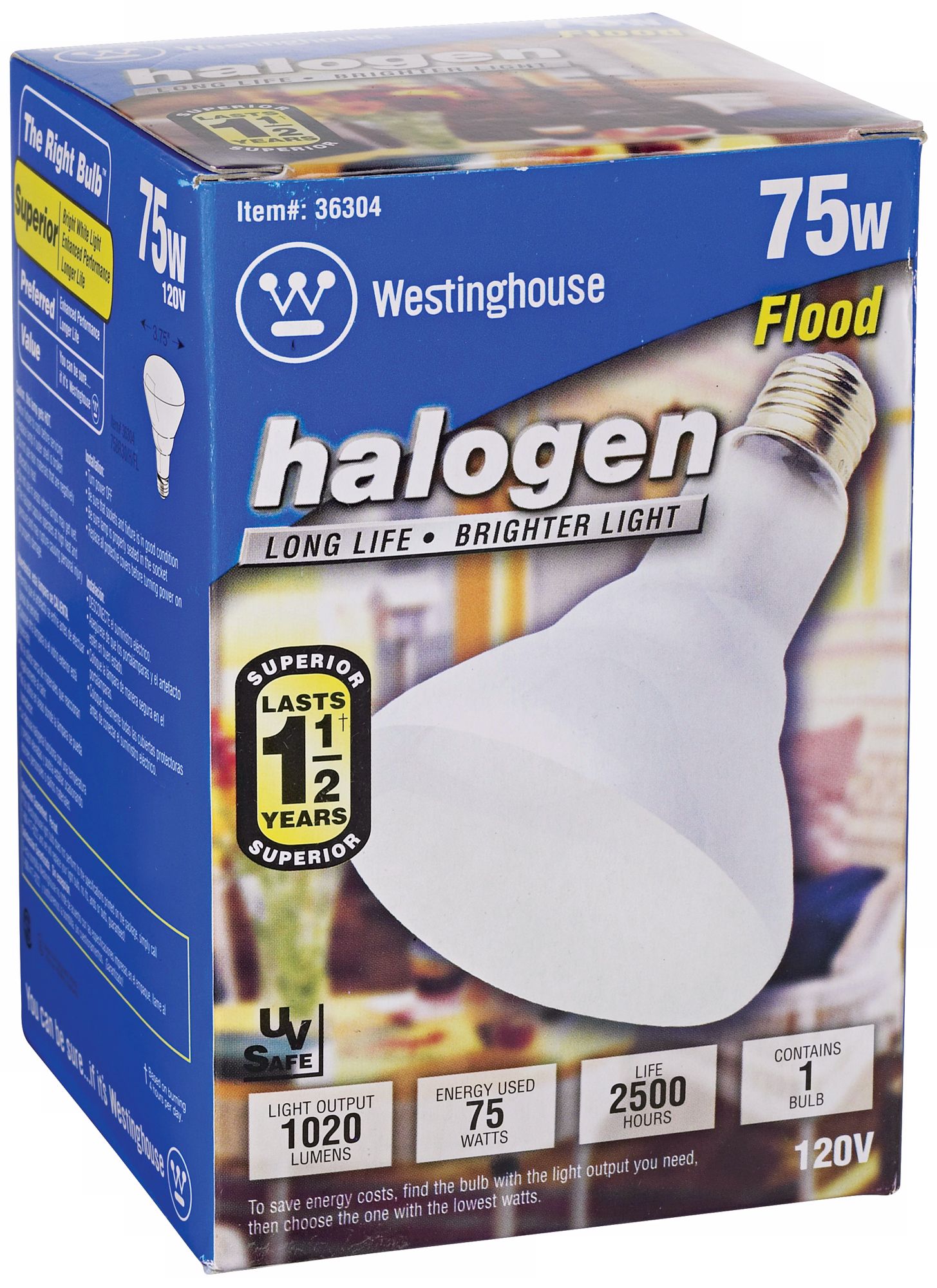 Westinghouse 75 Watt Halogen Light Bulb