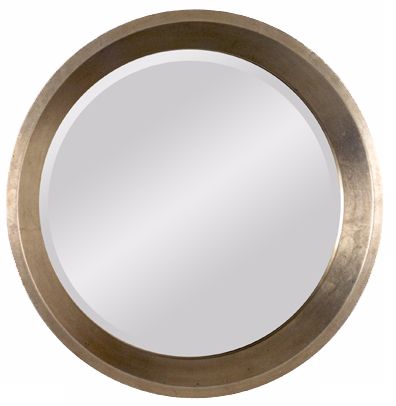 Silver Round 32" Wide Wall Mirror
