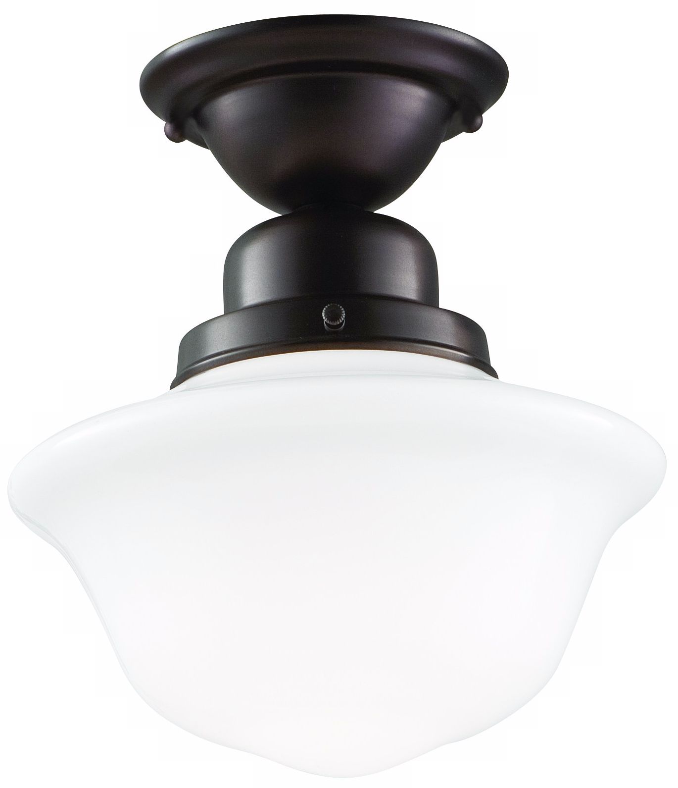 Hudson Valley Edison Old Bronze Semi-Flush Ceiling Light