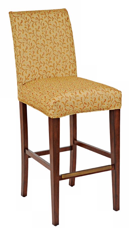 Garden Slipcovered Straight Leg 32 1/2" High Barstool