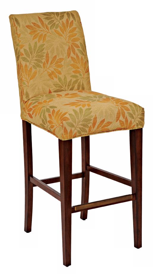 Jungle Slipcovered Straight Leg 32 1/2" High Barstool