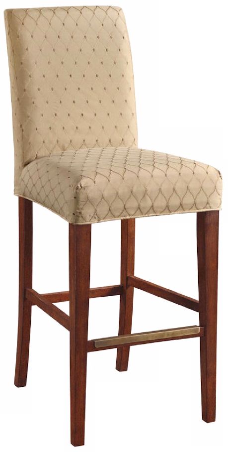 Graham Slipcovered Straight Leg 32 1/2" High Barstool