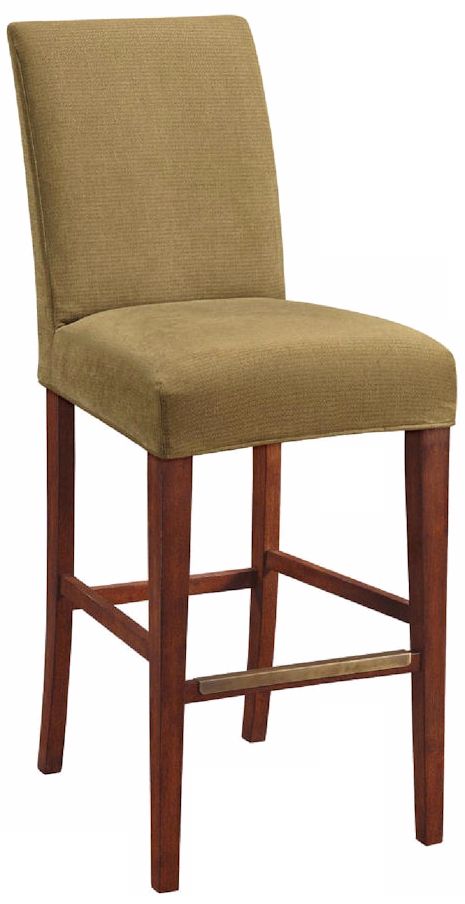Keim Slipcovered Straight Leg 32 1/2" High Barstool