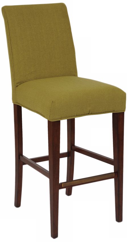 Linon Slipcovered Straight Leg 32 1/2" High Barstool