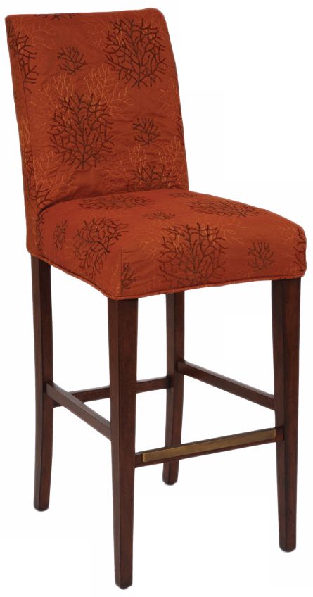 Rizo Slipcovered Straight Leg 32 1/2" High Barstool
