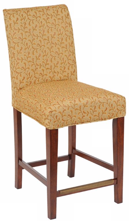Garden Slipcovered Straight Leg 26" High Counter Stool