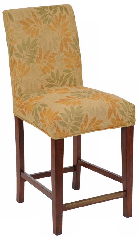 Jungle Slipcovered Straight Leg 26 High Counter Stool 46339 44836