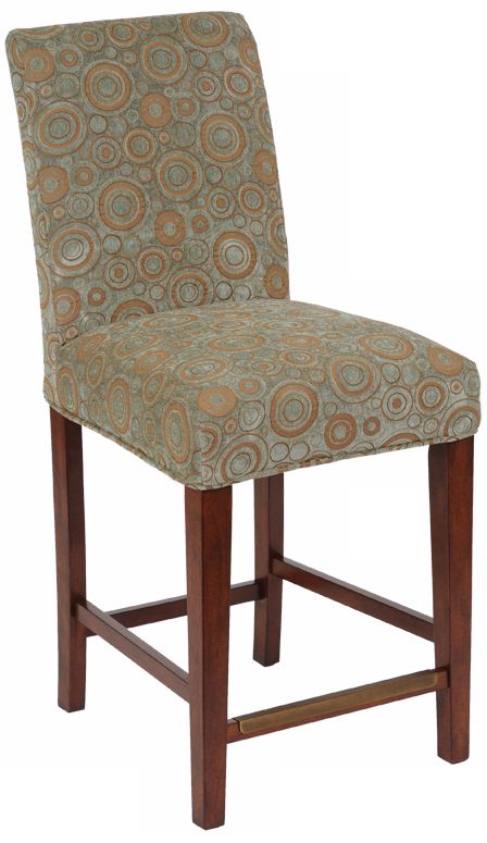 Michelle Slipcovered Straight Leg 26" High Counter Stool