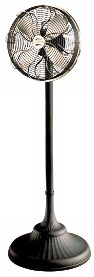 Casablanca Zephair Floor Fan with Satin Nickel Accents